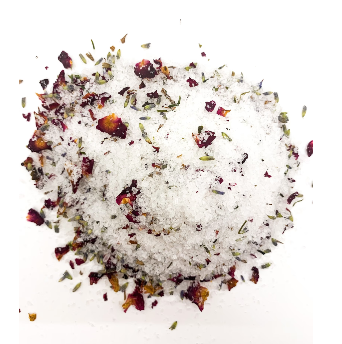 Calming Luxury Bath Salts - Lavender & Rose (Per 100g)